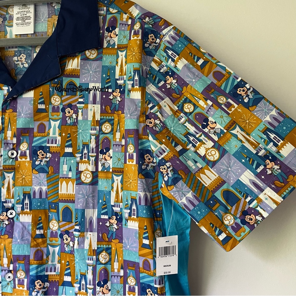 Disney Multicolor Geometric Men's Shirt - Picture 2 of 8
